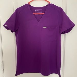 Magic Purple Figs Scrubs shirt